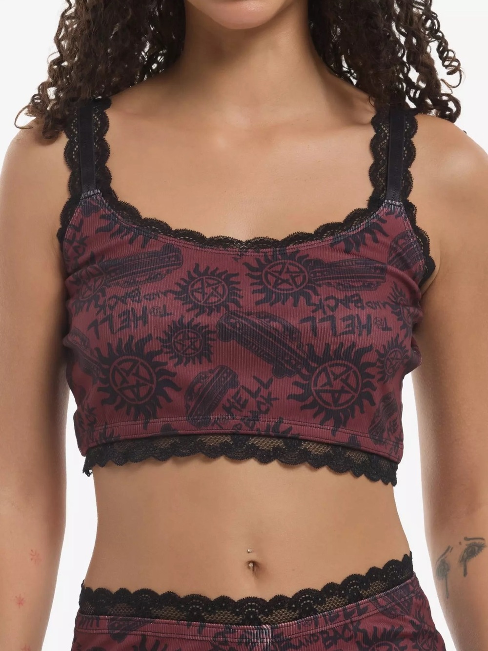 Supernatural Icons Bralette Hot Topic Winchester Castiel